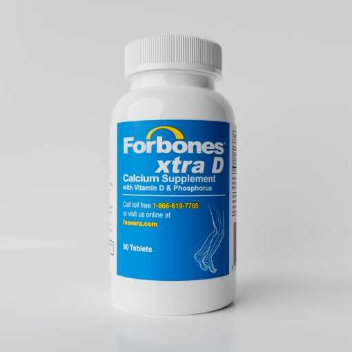 Forbones Xtra D, gas-free calcium and vitamin D supplement, bone health, digestive health